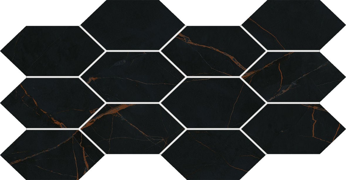 Marmaris black 42,9x22,3 мозаика