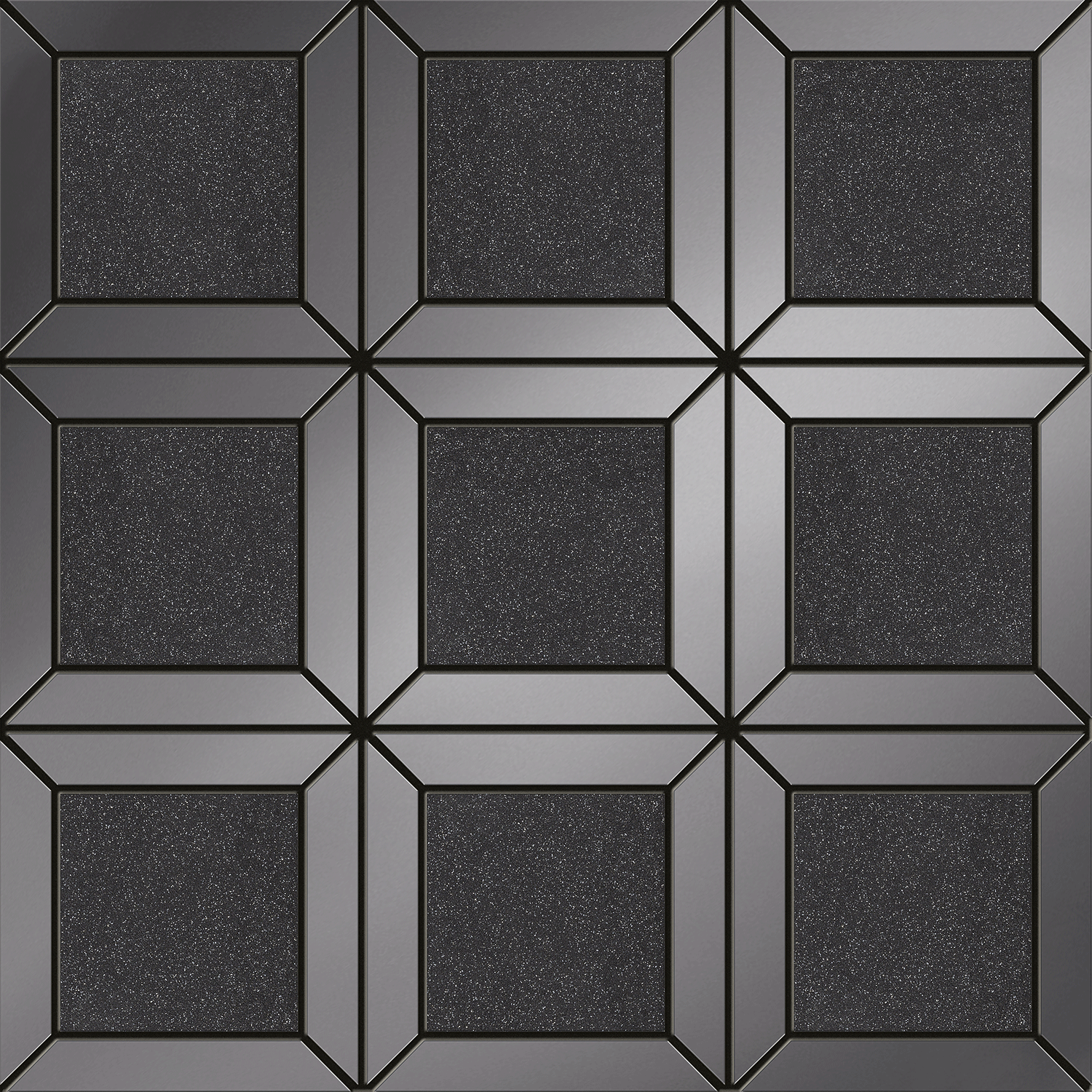 Lucid square black 29,8x29,8 мозаика