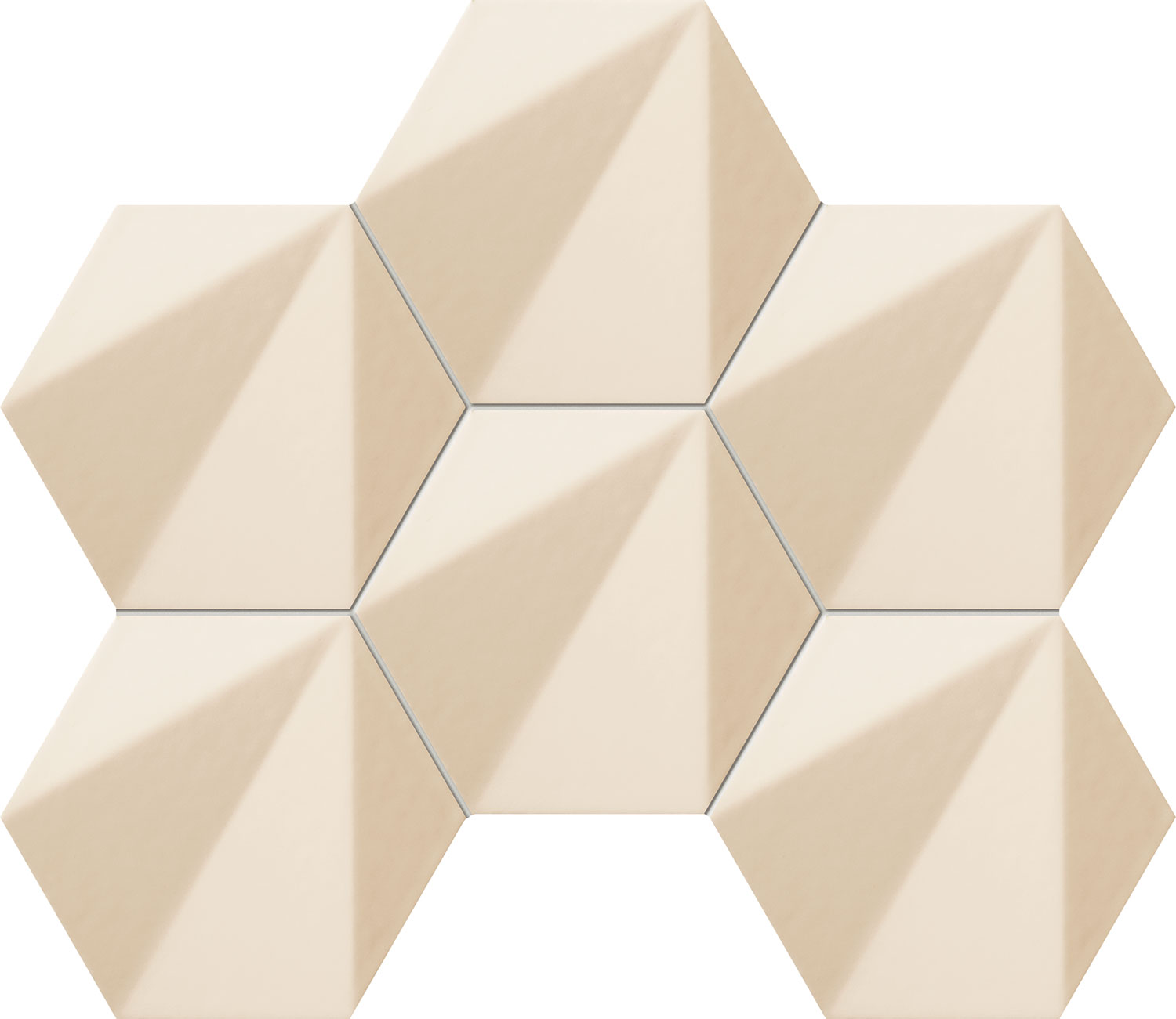 Chenille beige hex 29,8x22,1 мозаика